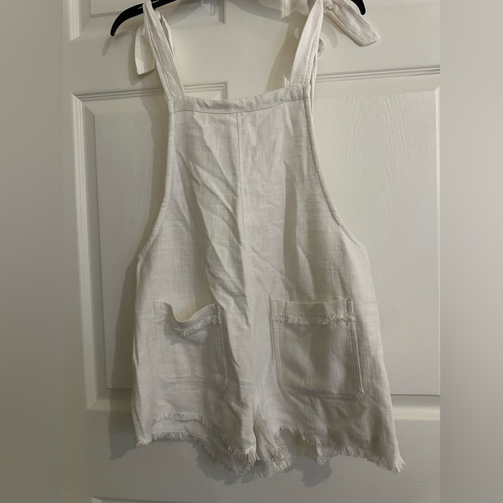 Billabong White Textured Romper